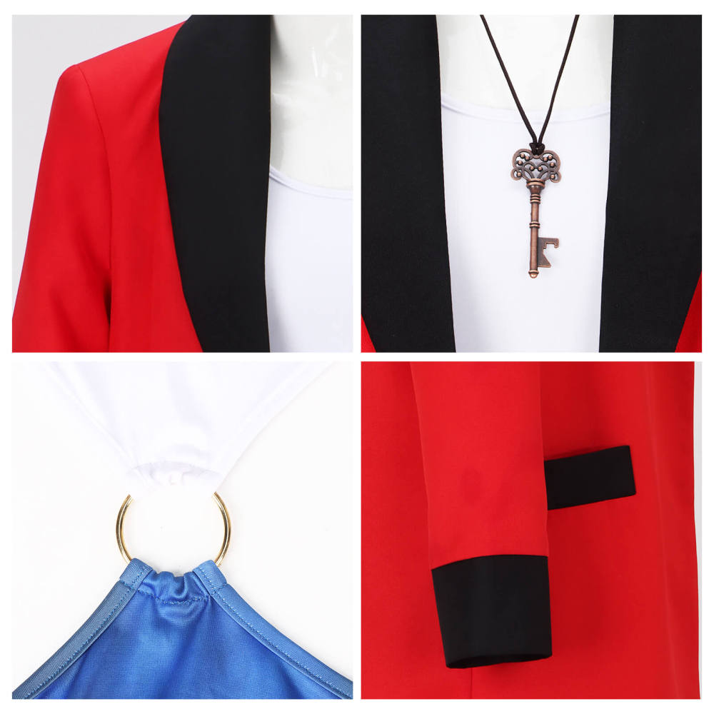 Movie Pretty Woman Vivian Ward Cosplay Costume Red Full Set -Takerlama