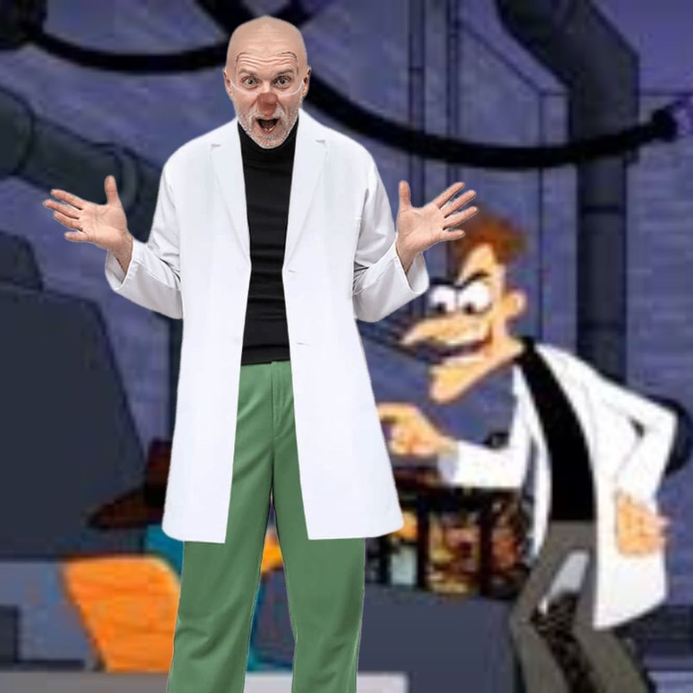 Dr. Heinz Doofenshmirtz Cosplay Costume Phineas and Ferb Takerlama
