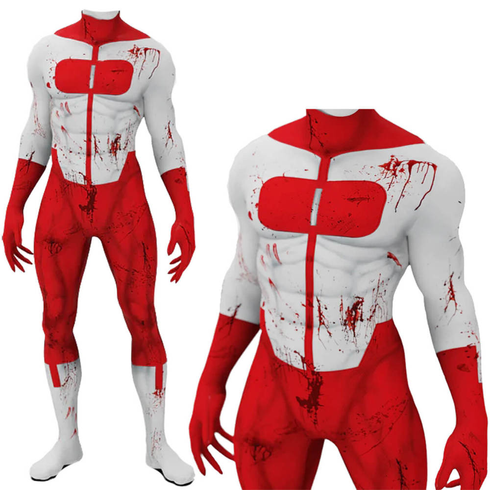 Invincible Omni-Man Nolan Grayson Cosplay Costume Superhero Suit Takerlama