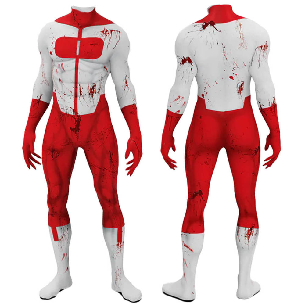 Invincible Omni-Man Nolan Grayson Cosplay Costume Superhero Suit Takerlama