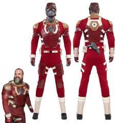 Thunderbolts Red Guardian Cosplay Costume Captain Russia Jumpsuit Helmet Takerlama