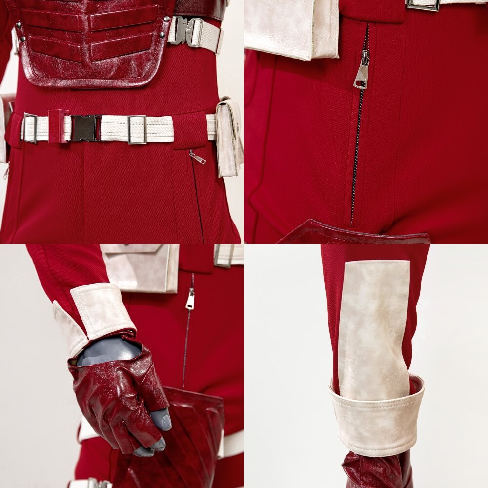 Thunderbolts Red Guardian Cosplay Costume Captain Russia Jumpsuit Helmet Takerlama