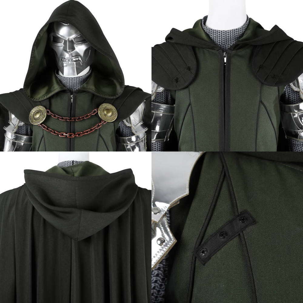 New Avengers 5 Doomsday Doctor Doom Cosplay Costume Marvel Superhero Suit Top Level Takerlama