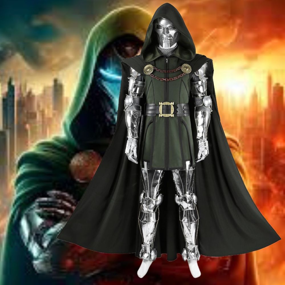 New Avengers 5 Doomsday Doctor Doom Cosplay Costume Marvel Superhero Suit Top Level Takerlama
