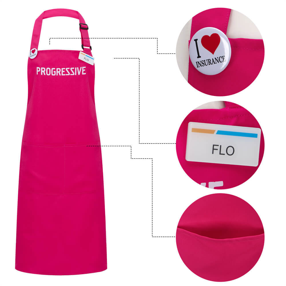 Progressive Flo TV Commercial Character Insurance Halloween Costume White Pink Takerlama