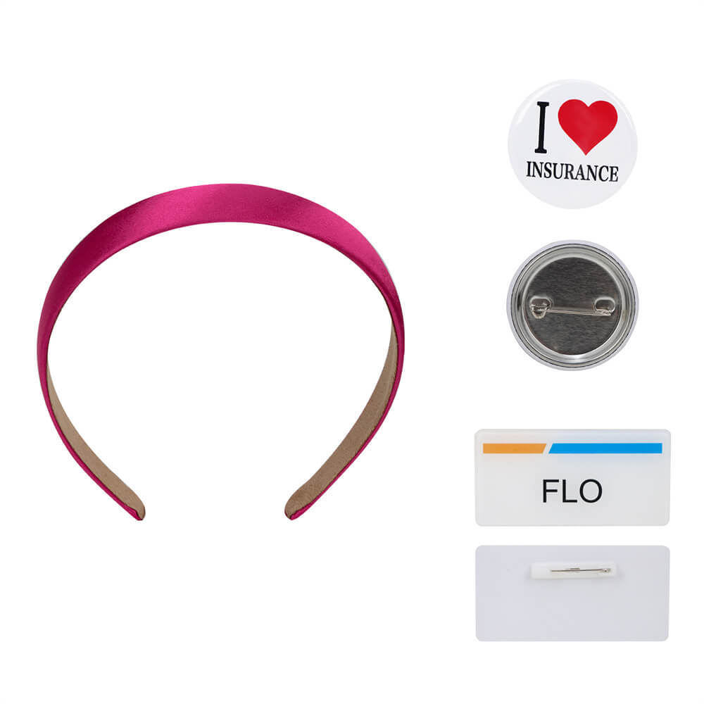Progressive Flo TV Commercial Character Insurance Halloween Costume White Pink Takerlama