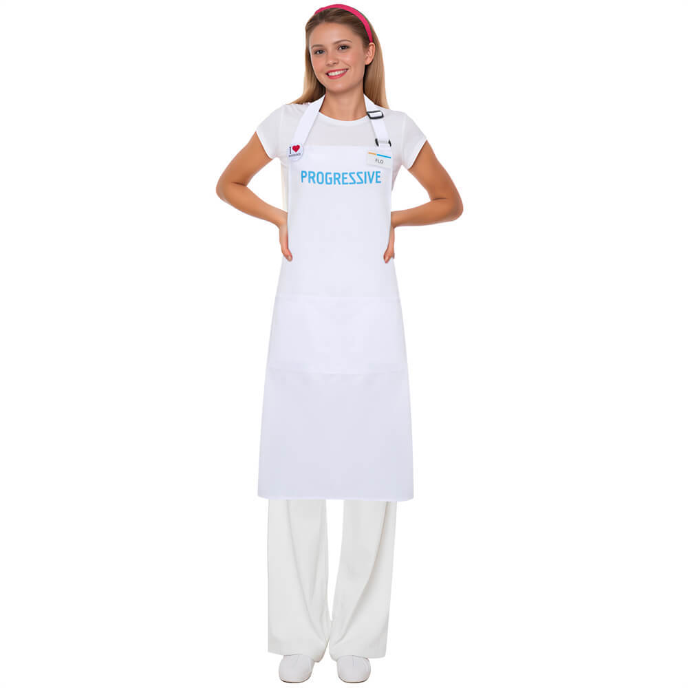 Progressive Flo TV Commercial Character Insurance Halloween Costume White Pink Takerlama