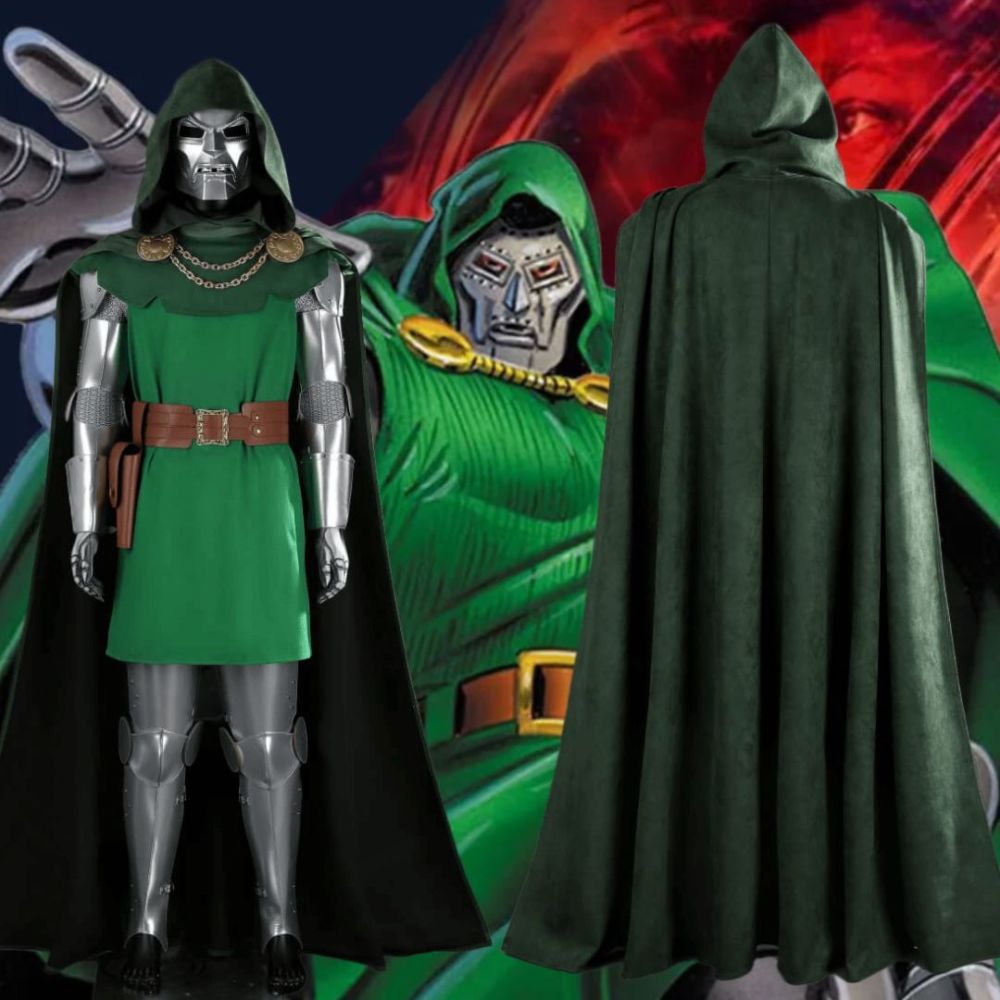 Deluxe Fantastic Four Doctor Doom Cosplay Costume Marvel Supervillain Suit Takerlama