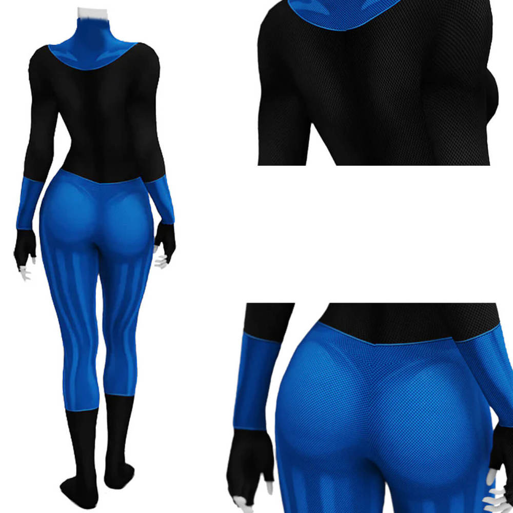 Women's Mark Grayson Cosplay Costume Invincible Season 3 Superhero Blue Jumpsuit Takerlama