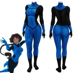 Women's Mark Grayson Cosplay Costume Invincible Season 3 Superhero Blue Jumpsuit Takerlama