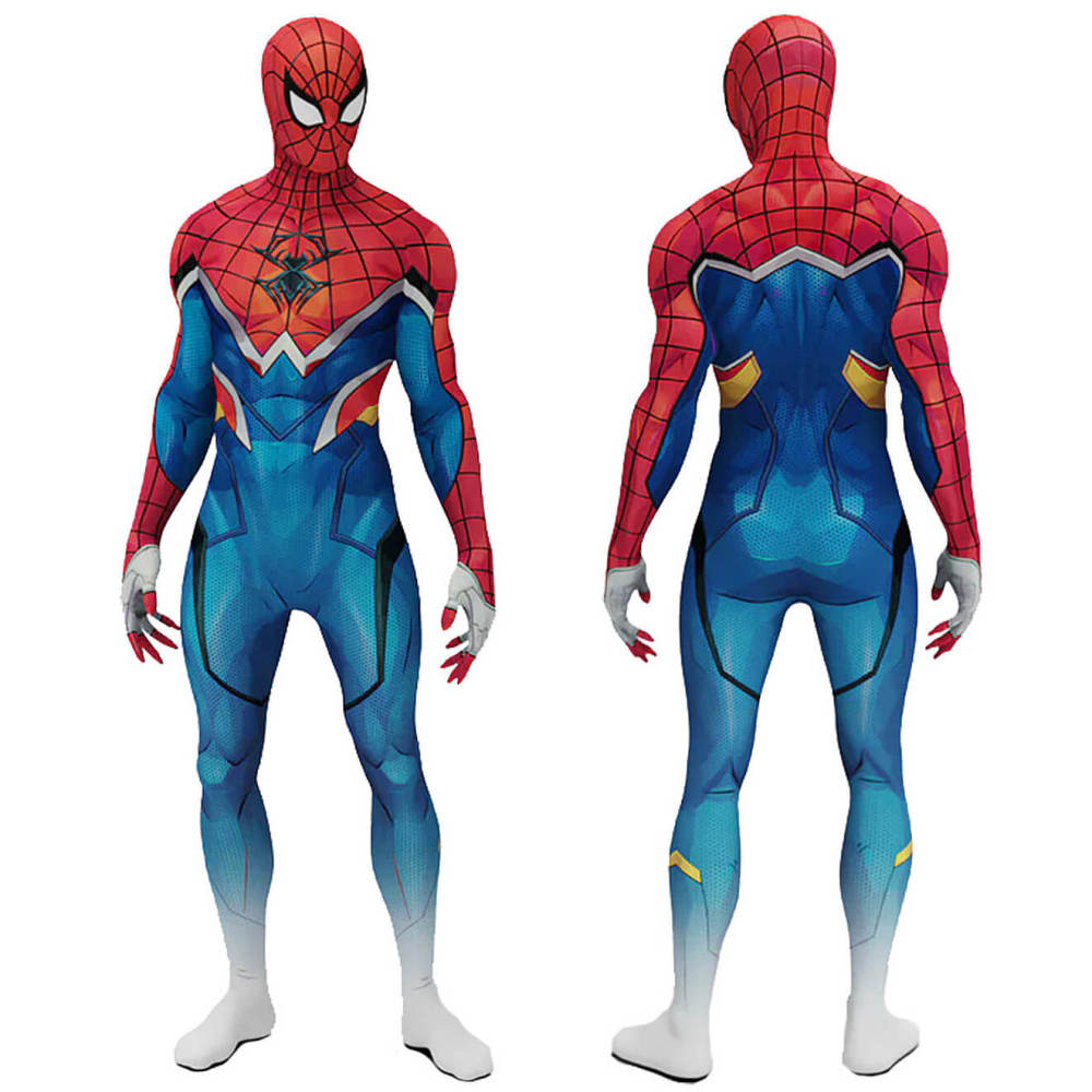 Rivals Spider-Punk 2099 Body Suit Marvel Superhero Cosplay Costume Takerlama