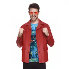 Fight Club Tyler Durden Cosplay Costumes Brad Pitt Biker Leather Jacket Takerlama