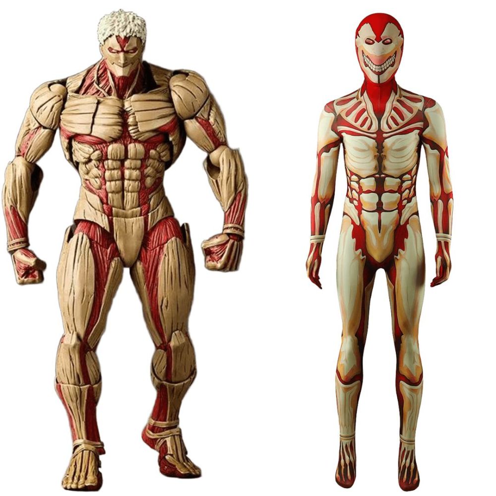The Armored Titan Cosplay Costume Jumpsuit Mask Takerlama