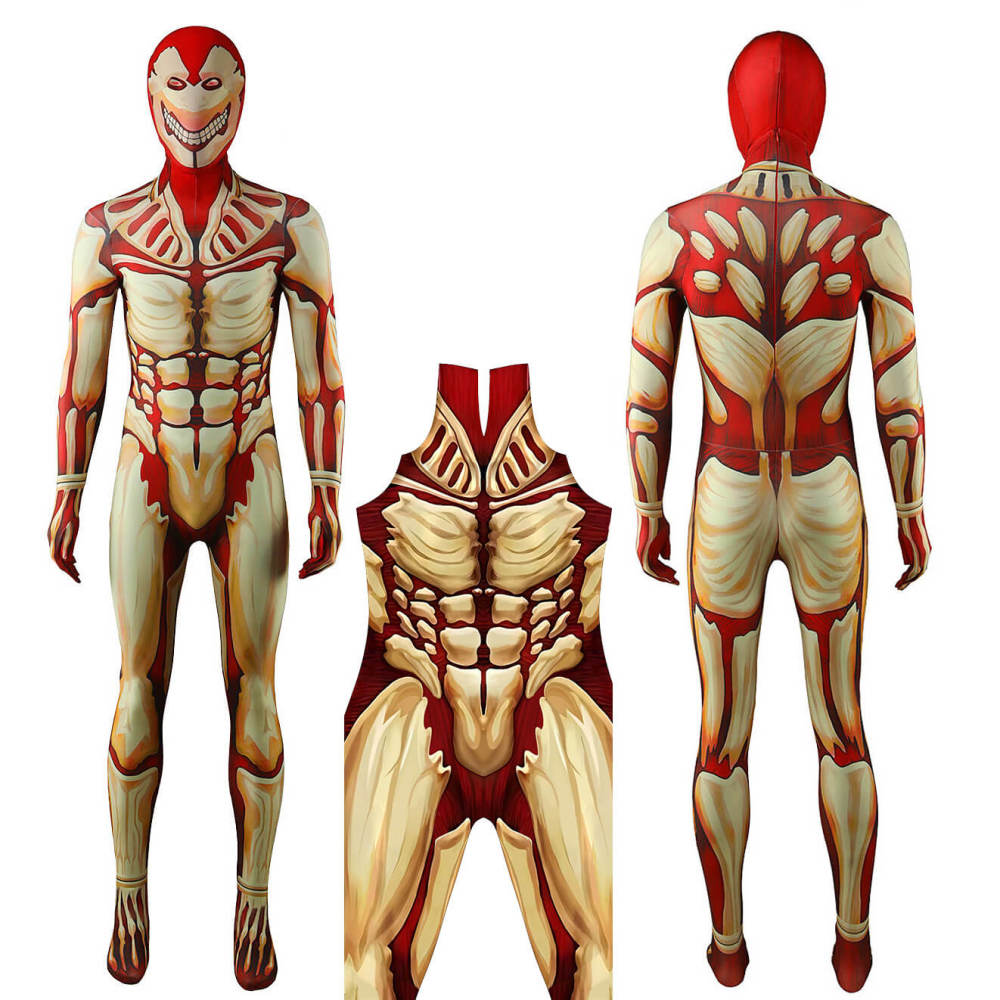 The Armored Titan Cosplay Costume Jumpsuit Mask Takerlama