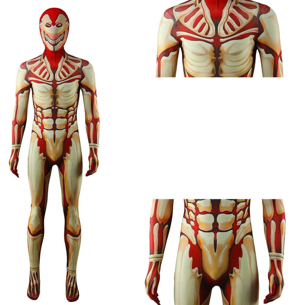 The Armored Titan Cosplay Costume Jumpsuit Mask Takerlama