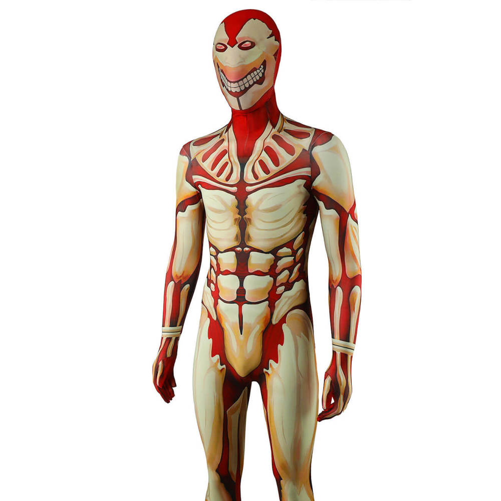The Armored Titan Cosplay Costume Jumpsuit Mask Takerlama