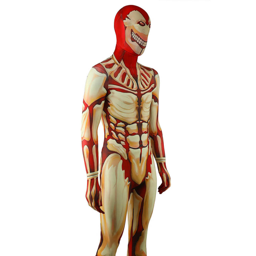 The Armored Titan Cosplay Costume Jumpsuit Mask Takerlama