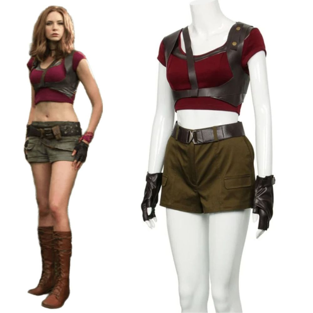 Jumanji: Welcome to The Jungle Ruby Roundhouse Cosplay Costume In Stock-Takerlama