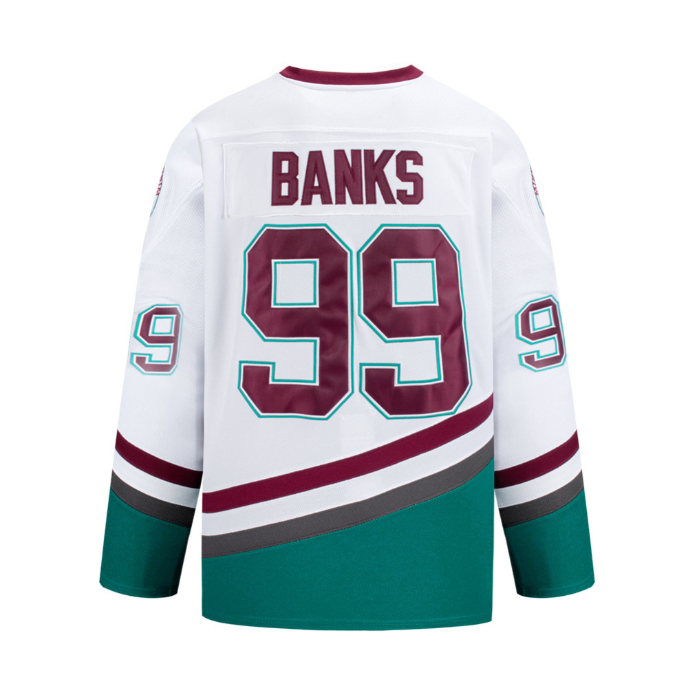 Mighty Ducks Jersey Movie Ice Hockey Jersey Charlie Conway 90S Hip-Hop Party Outfits