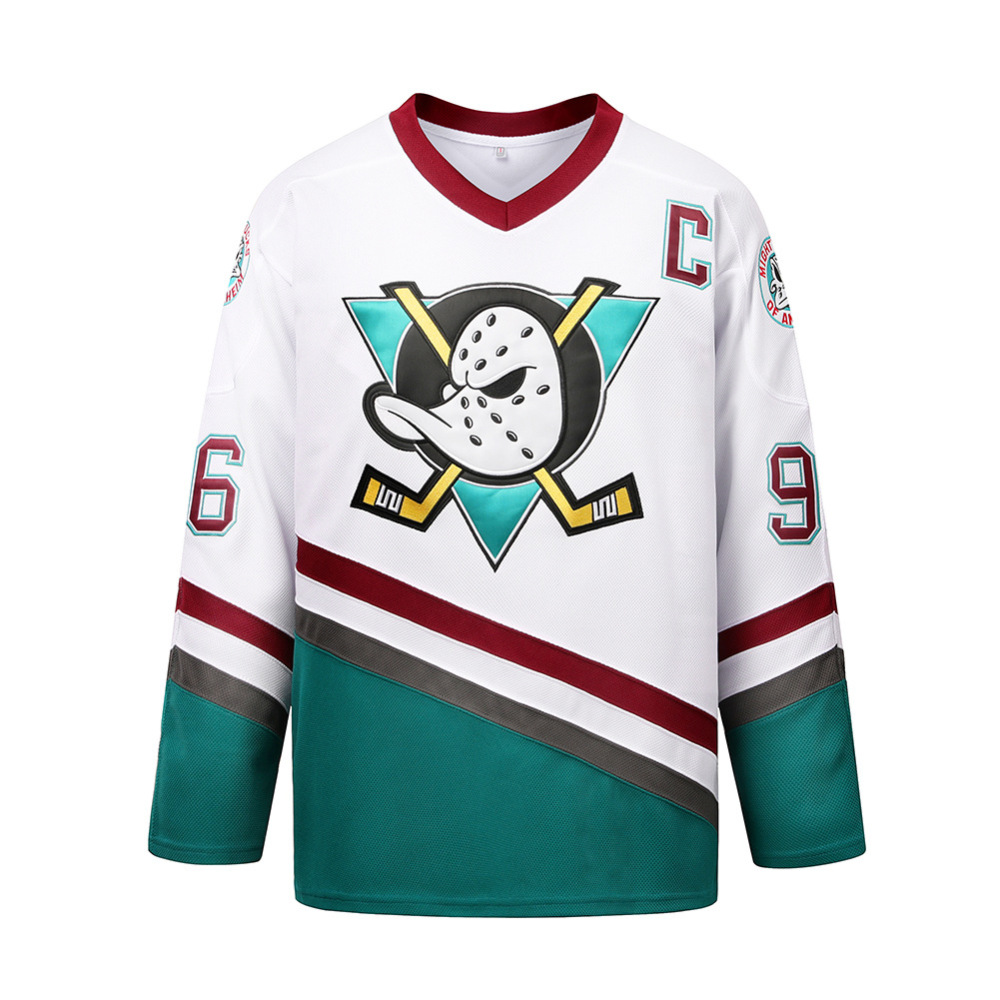 Mighty Ducks Jersey Movie Ice Hockey Jersey Charlie Conway 90S Hip-Hop Party Outfits