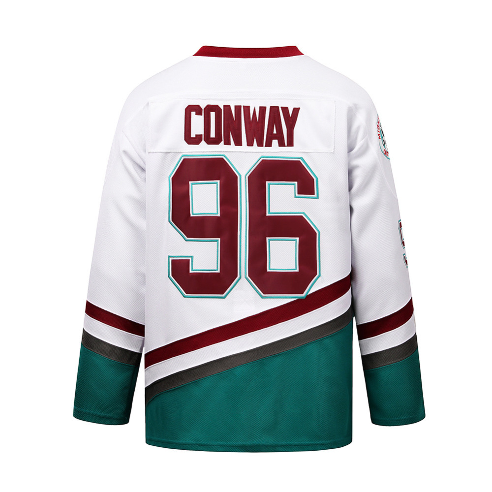 Mighty Ducks Jersey Movie Ice Hockey Jersey Charlie Conway 90S Hip-Hop Party Outfits