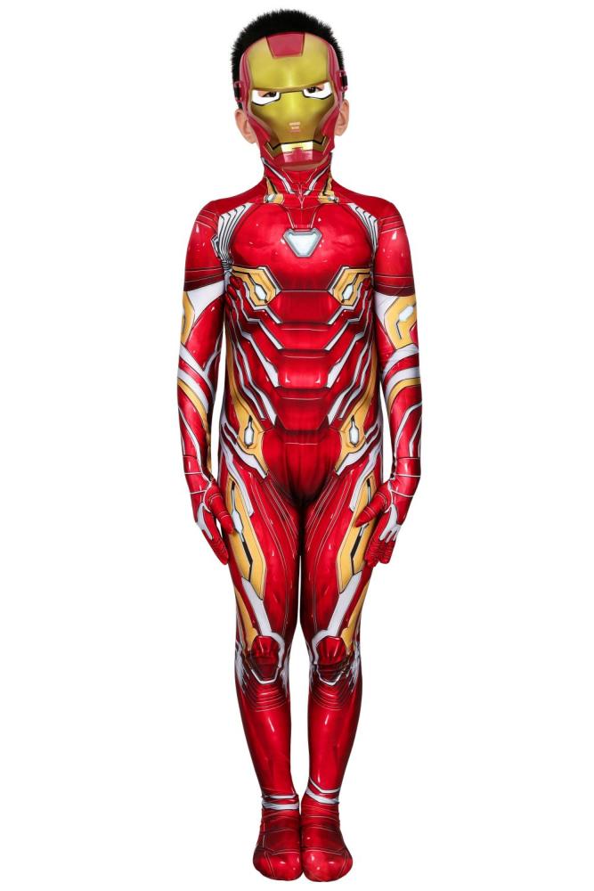 Children Avengers Iron Man Tony Stark Nanotech Cosplay Costume With Mask Takerlama