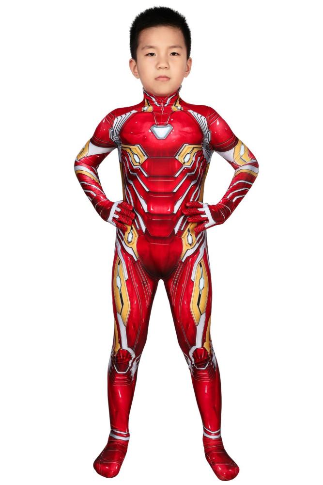 Children Avengers Iron Man Tony Stark Nanotech Cosplay Costume With Mask Takerlama