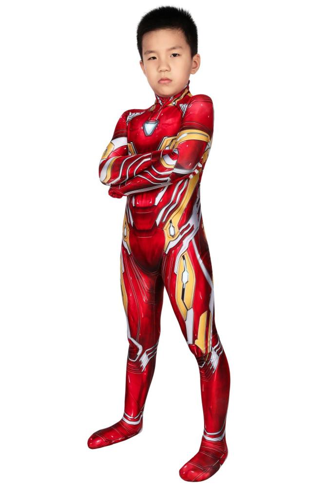 Children Avengers Iron Man Tony Stark Nanotech Cosplay Costume With Mask Takerlama
