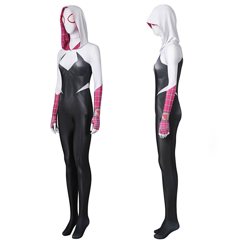 Gwen Stacy Cosplay Costume Jumpsuit Mask Spider-Man Across the Spider-Verse Takerlama