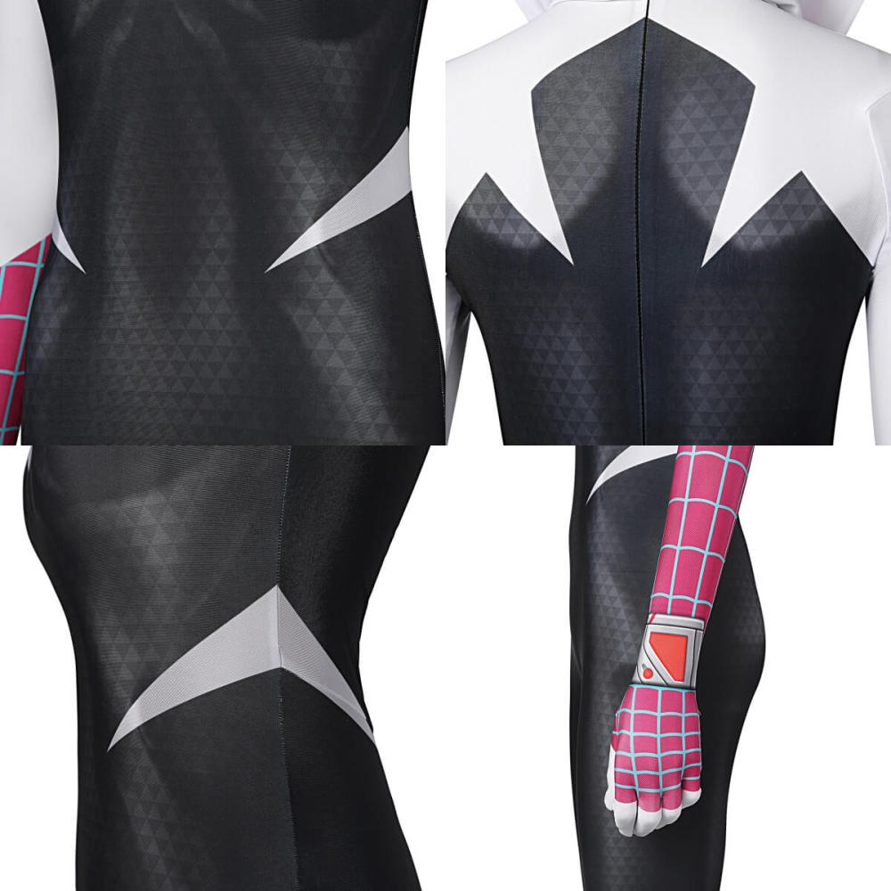 Gwen Stacy Cosplay Costume Jumpsuit Mask Spider-Man Across the Spider-Verse Takerlama