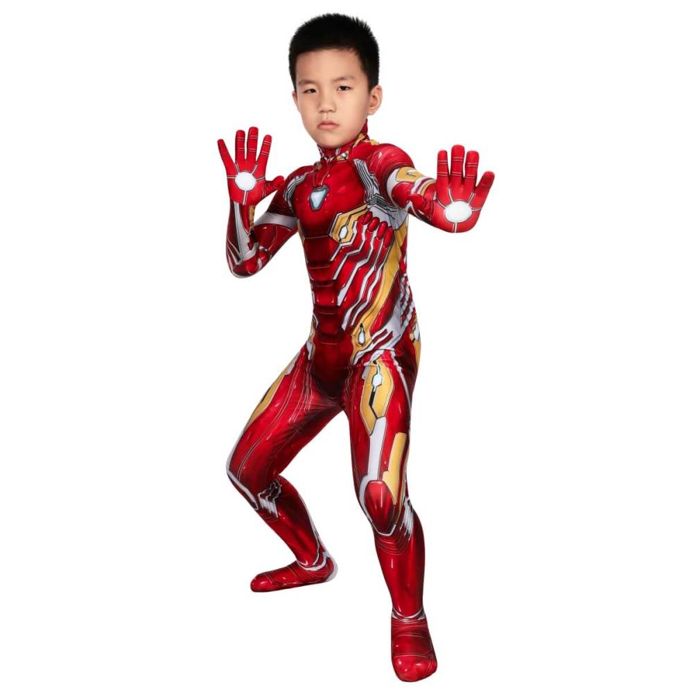 Children Avengers Iron Man Tony Stark Nanotech Cosplay Costume With Mask Takerlama