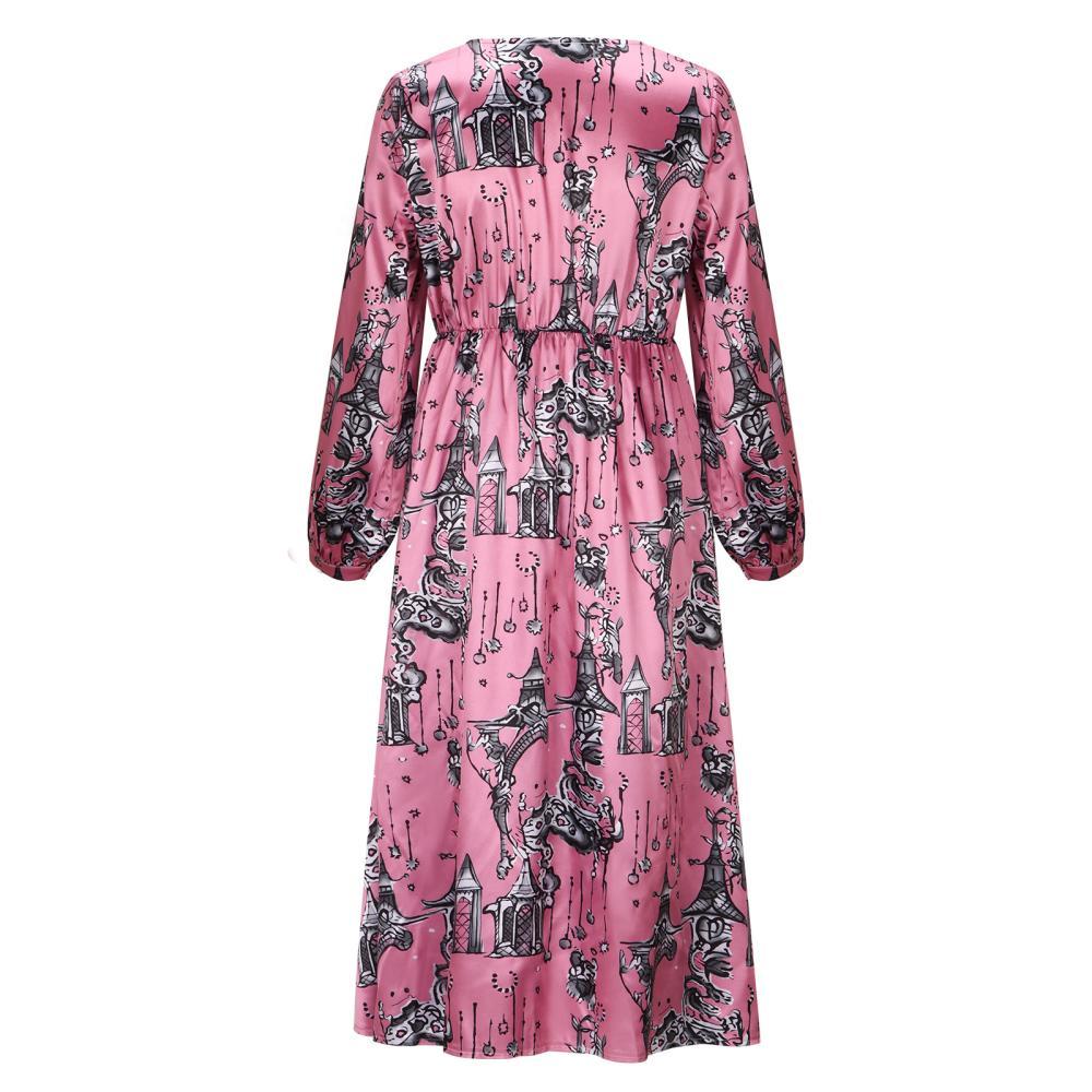 The White Lotus 3 Tanya McQuoid Cosplay Costume Women's Pink Dress Takerlama