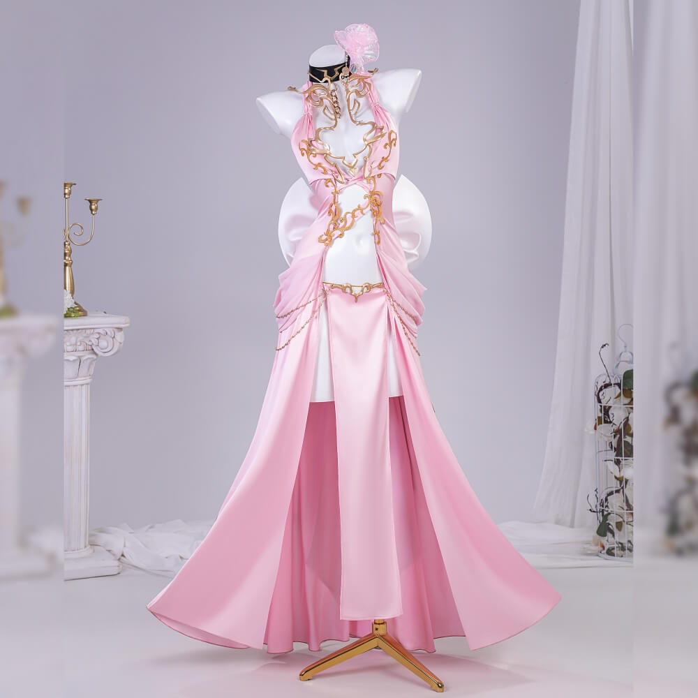 Code Geass: Lost Stories C.C. Pink Fancy Dress Cosplay Costume Takerlama