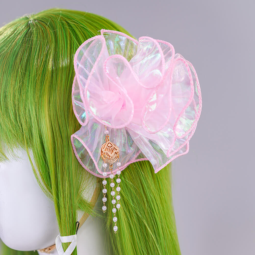 Code Geass: Lost Stories C.C. Pink Fancy Dress Cosplay Costume Takerlama