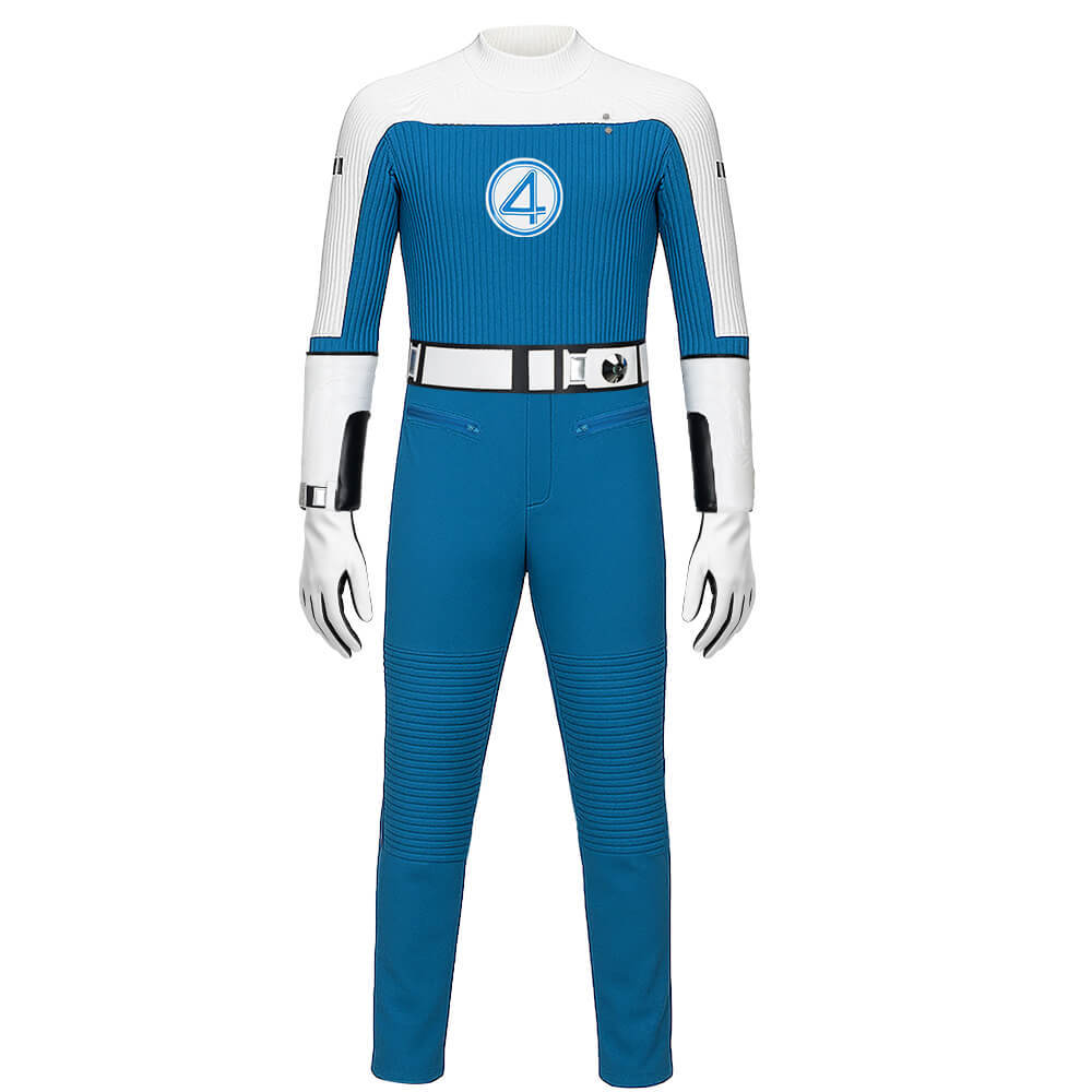 Human Torch Cosplay Costume The Fantastic Four First Steps Johnny Storm Jumpsuit For Men Takerlama