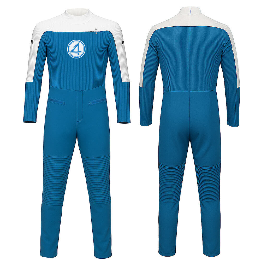 Human Torch Cosplay Costume The Fantastic Four First Steps Johnny Storm Jumpsuit For Men Takerlama