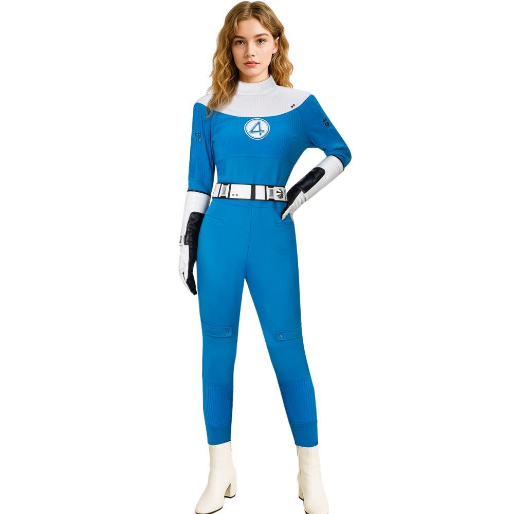 Invisible Woman Cosplay Costume The Fantastic Four First Steps Hero Sue Storm Bodysuit Takerlama