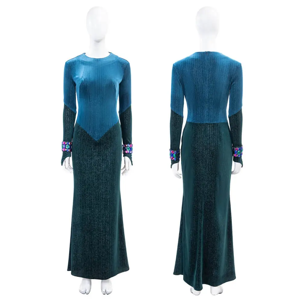Snow White 2025 Evil Queen Grimhilde Cosplay Costume Blue Halloween Fancy Dress Women Takerlama Snow White 2025 Evil Queen Grimhilde Cosplay Costume Blue Halloween Fancy Dress Women Takerlama