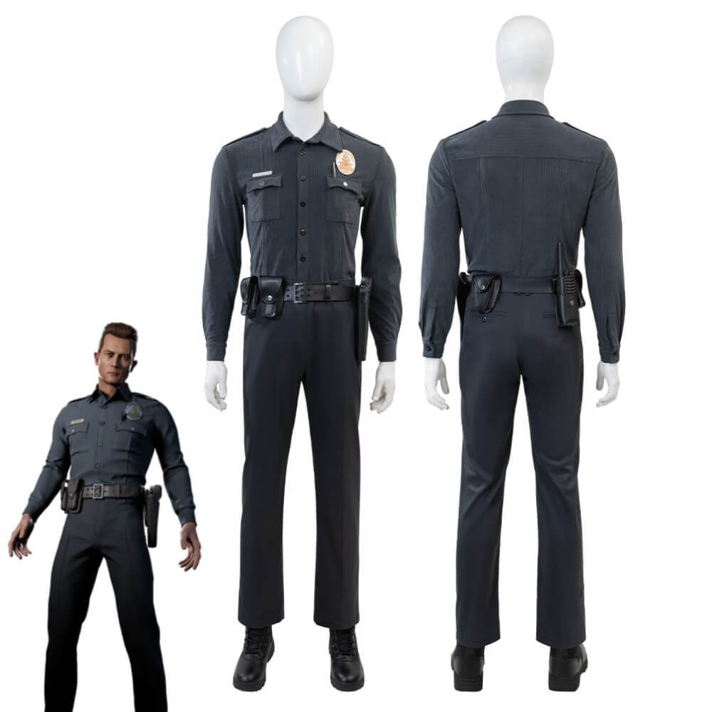 MK1 T-1000 Cosplay Costume Game Halloween Outfits Top Level Takerlama