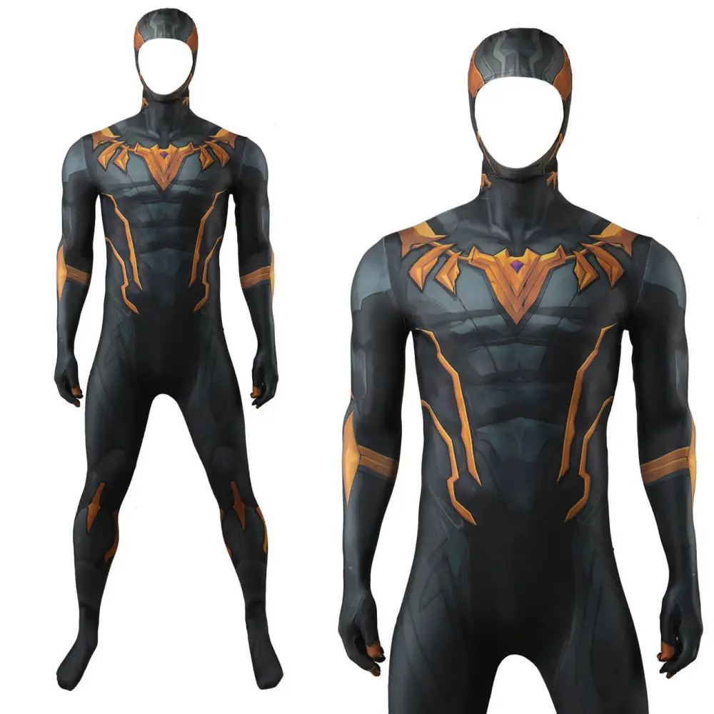 Black Panther Cosplay Costume Marvel Rivals 3D Printed Jumpsuit Kids ...