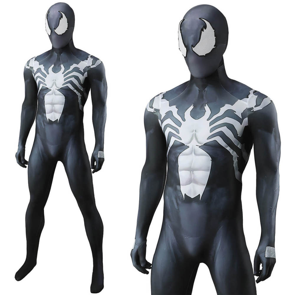 Marvel Rivals Venom Cosplay Costume Halloween Jumpsuit With Mask 2 Styles Takerlama