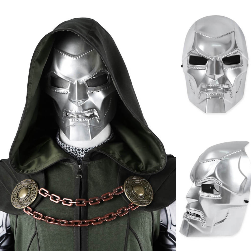 New Avengers 5 Doomsday Doctor Doom Cosplay Costume Halloween 3D Print Jumpsuit Cloak Mask Takerlama