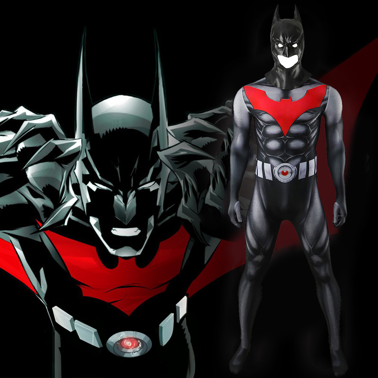 DC Batman of the Future Batman Beyond Batsuit Cosplay