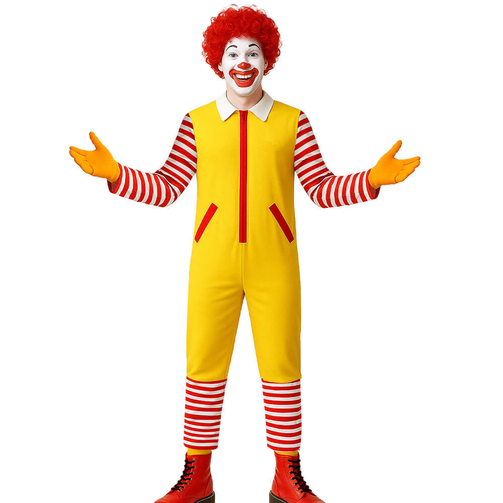 Ronald Clown M Uncle Cosplay Costume Wig Halloween Carnival Outfits For Men Takerlama