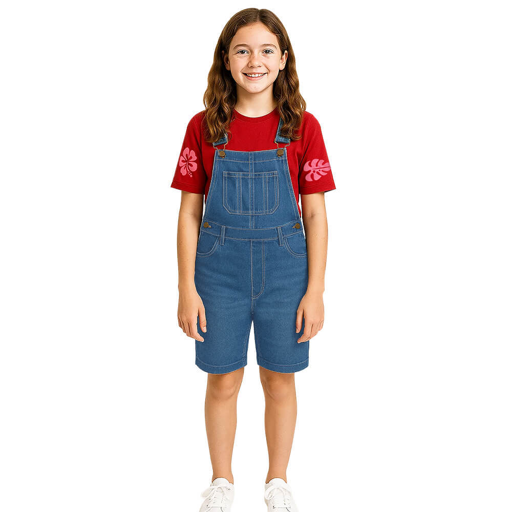 Lilo Pelekai Overalls Cosplay Costume Child's Fancy Dress Lilo & Stitch Takerlama
