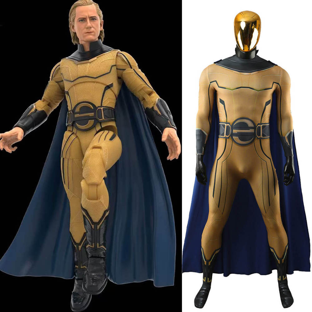 Thunderbolts Sentry Robert Reynolds Cosplay Costume 3D Print Jumpsuit Cape Takerlama