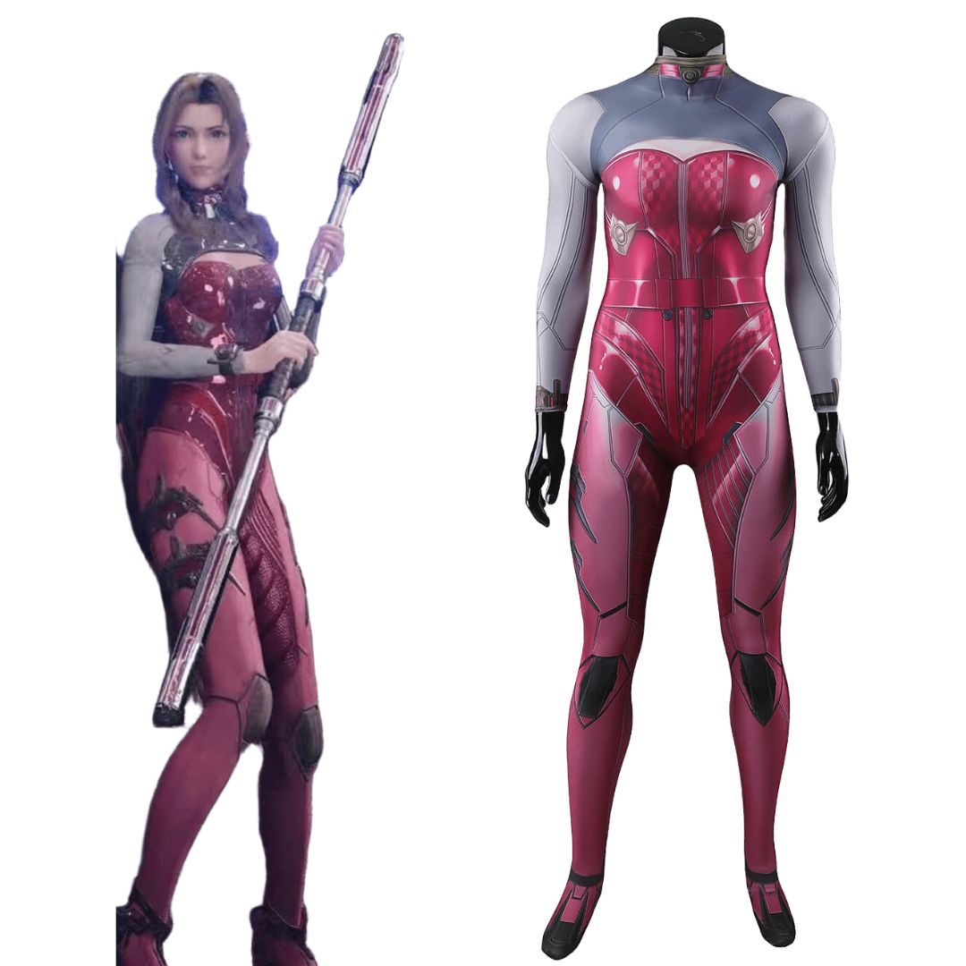 Game Final Fantasy VII Rebirth Aerith Bodysuit Cosplay Costume Takerlama