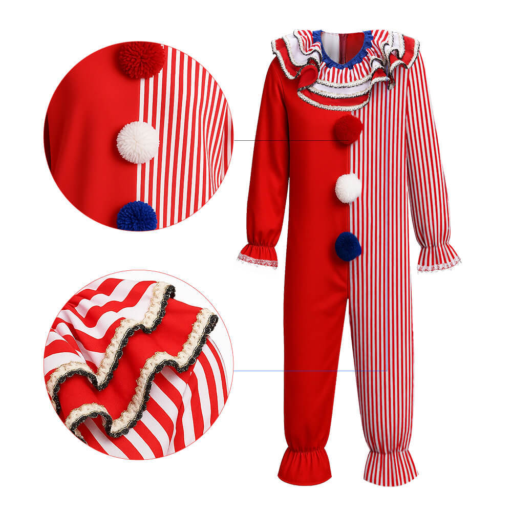 John Wayne Gacy Cosplay Costume Clown Pogo Serial Killers Halloween Carnival Outfits For Men Takerlama