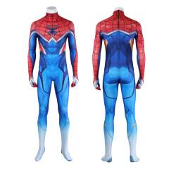 Deluxe Marvel Rivals Spider-Punk 2099 Superhero Cosplay Costume Spiderman Coat Jumpsuit Shoes Takerlama