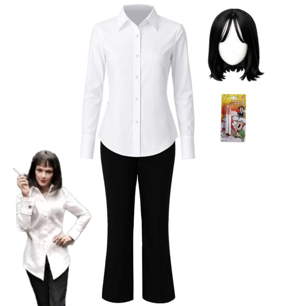 Pulp Fiction Mia Wallace Cosplay Costume Takerlama
